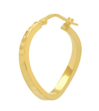 Serpent Wave Gold Hoops